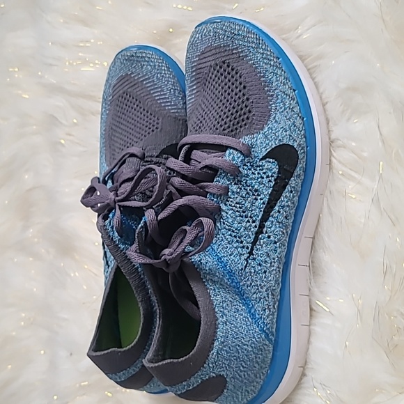 Nike Blue and Gray Sneakers with Flyknit 4.0 Running - Picture 16 of 16